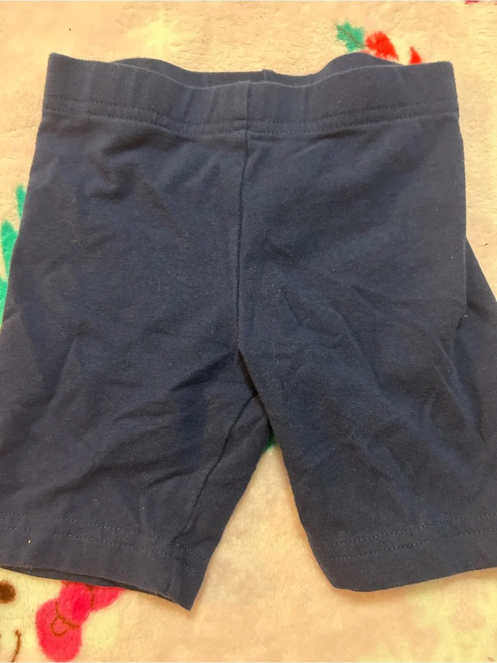 Kids Navy Stretch Cotton Shorts